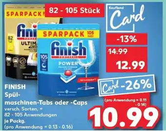 Kaufland FINISH Spülmaschinen-Tabs oder -Caps tilbud