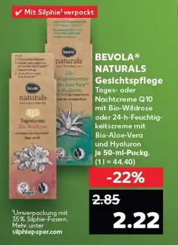 Kaufland BEVOLA NATURALS Gesichtspflege tilbud