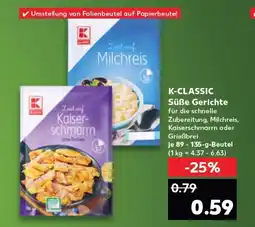 Kaufland K-CLASSIC Süße Gerichte tilbud