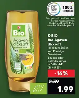 Kaufland K-BIO Bio-Agaven- dicksaft tilbud