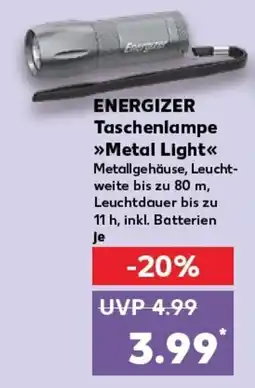 Kaufland ENERGIZER Taschenlampe Metal Light tilbud