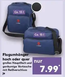 Kaufland Flugumhänger hoch oder quer tilbud