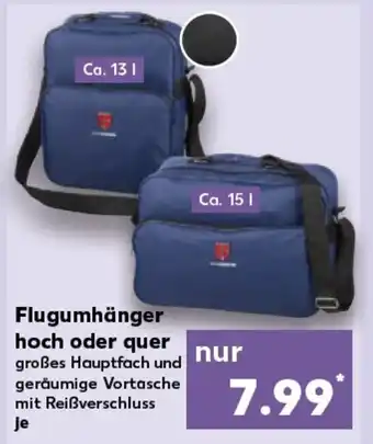 Kaufland Flugumhänger hoch oder quer tilbud