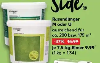 Kaufland Rasendünger M oder U tilbud