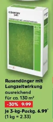 Kaufland Rasendünger mit Langzeitwirkung tilbud