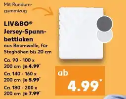 Kaufland LIV&BO® Jersey-Spann- bettlaken tilbud