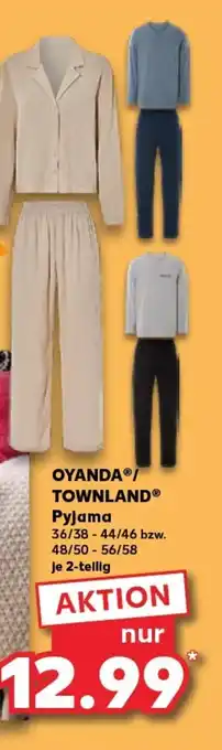 Kaufland OYANDAⓇ/ TOWNLAND® Pyjama tilbud