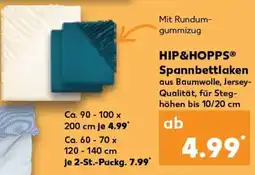 Kaufland HIP&HOPPS® Spannbettlaken tilbud