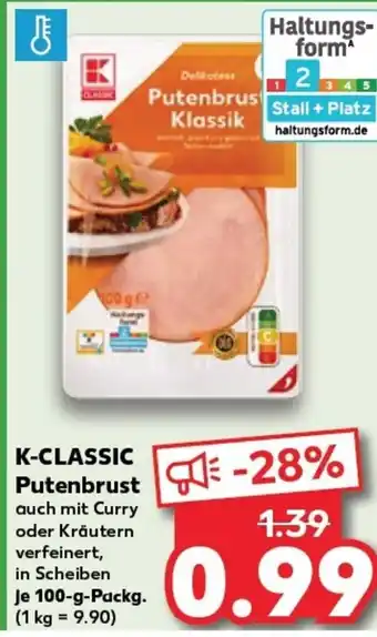 Kaufland K-CLASSIC Putenbrust tilbud