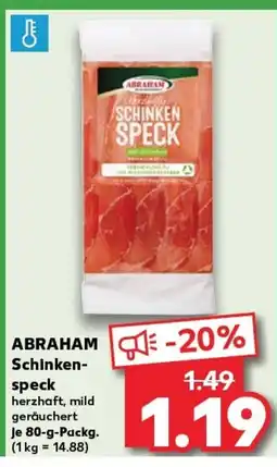 Kaufland ABRAHAM Schinken- speck tilbud