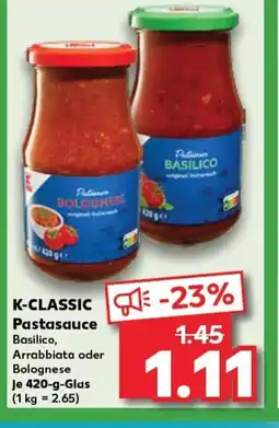 Kaufland K-CLASSIC Pastasauce tilbud