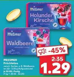 Kaufland MESSMER Früchtetee tilbud