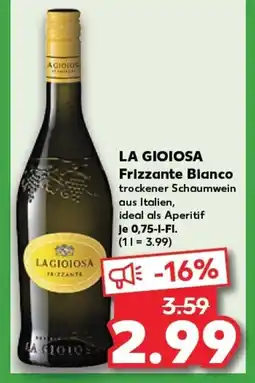 Kaufland LA GIOIOSA Frizzante Bianco tilbud