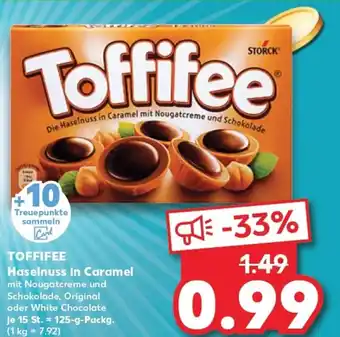 Kaufland TOFFIFEE Haselnuss in Caramel tilbud