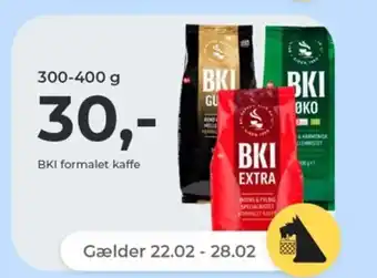 Netto BKI formalet kaffe tilbud