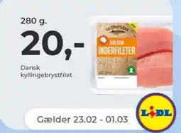 Netto Dansk kyllingebrystfilet tilbud