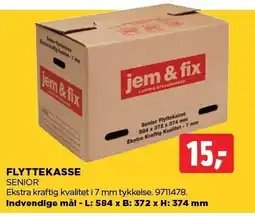 jem & fix FLYTTEKASSE tilbud