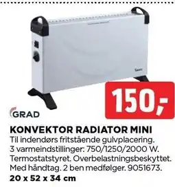 jem & fix KONVEKTOR RADIATOR MINI tilbud