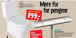 jem & fix TOILET ELLER BRUSEARMATUR tilbud