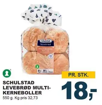 Let-Køb SCHULSTAD LEVEBRØD MULTIKERNEBOLLER tilbud