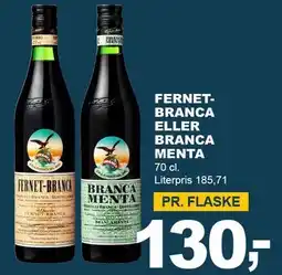 Let-Køb FERNETBRANCA ELLER BRANCA MENTA tilbud