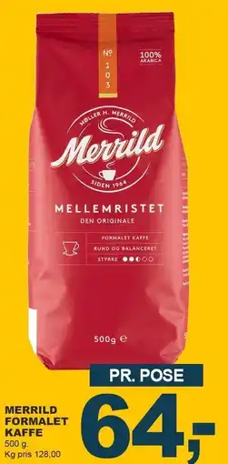 Let-Køb MERRILD FORMALET KAFFE tilbud