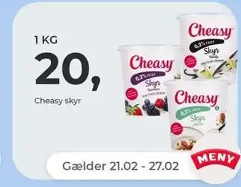 Netto Cheasy skyr, 1 kg tilbud