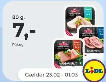 Netto Pålæg, 80 g tilbud