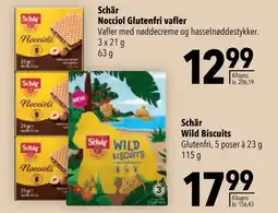 Citti Schär Nocciol Glutenfri vafler tilbud