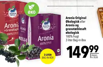 Citti Aronia Original Økologisk eller Aronia og granatæblesaft økologisk tilbud