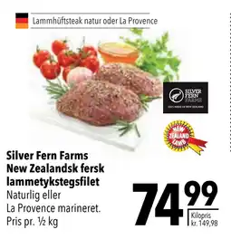 Citti Silver Fern Farms New Zealandsk fersk lammetykstegsfilet tilbud