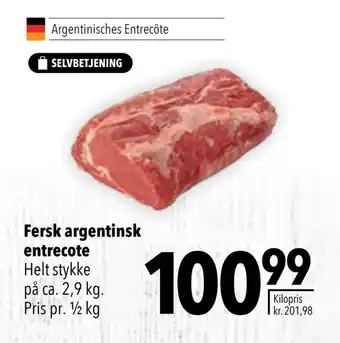 Citti Fersk argentinsk entrecote tilbud