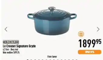 Imerco Le creuset signature gryde tilbud