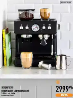 Imerco Bodum bistro espressomaskine tilbud