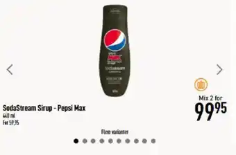 Imerco Sodastream sirup - pepsi max tilbud