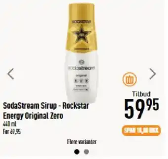 Imerco Sodastream sirup - rockstar energy original zero tilbud