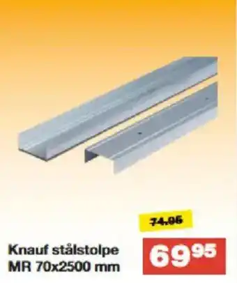 Bauhaus Knauf stålstolpe tilbud