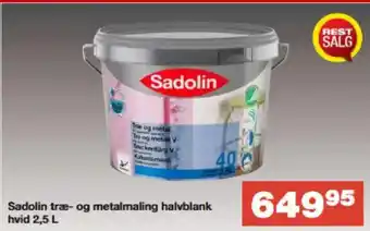 Bauhaus Sadolin træ- og metalmaling halvblank tilbud