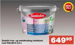 Bauhaus Sadolin træ- og metalmaling halvblank tilbud