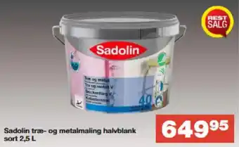 Bauhaus Sadolin træ- og metalmaling halvblank tilbud