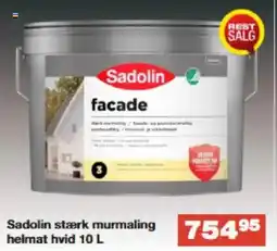 Bauhaus Sadolin stærk murmaling helmat hvid tilbud