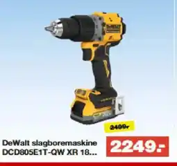 Bauhaus DeWalt slagboremaskine DCD805E1T-QW XR 18... tilbud