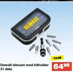 Bauhaus Dewalt bitssæt med bitholder tilbud