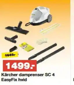 Bauhaus Kärcher damprenser SC 4 EasyFix hvid tilbud