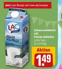 REWE Schwarzwaldmilch LAC Frische Vollmilch tilbud