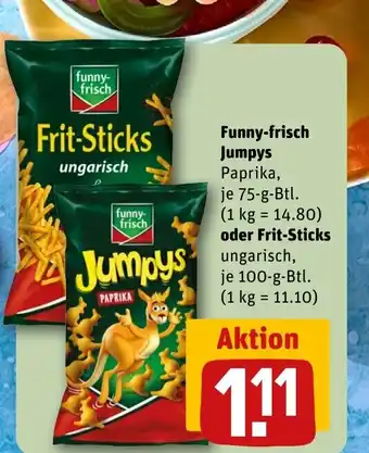 REWE Funny-frisch Jumpys Paprika, tilbud