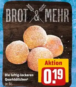 REWE Die luftig-lockeren Quarkbällchen² tilbud