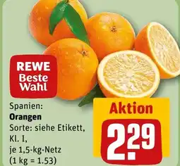 REWE Spanien: Orangen tilbud