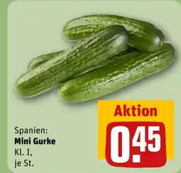 REWE Spanien: Mini Gurke tilbud