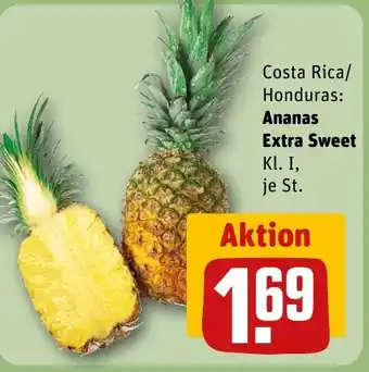 REWE Costa Rica/ Honduras: Ananas Extra Sweet tilbud